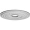 Ekena Millwork Oldham Ceiling Medallion (Fits Canopies up to 8 5/8"), 18"OD x 3 3/8"ID x 7/8"P, Primed White CM18OL1 - alternate 3